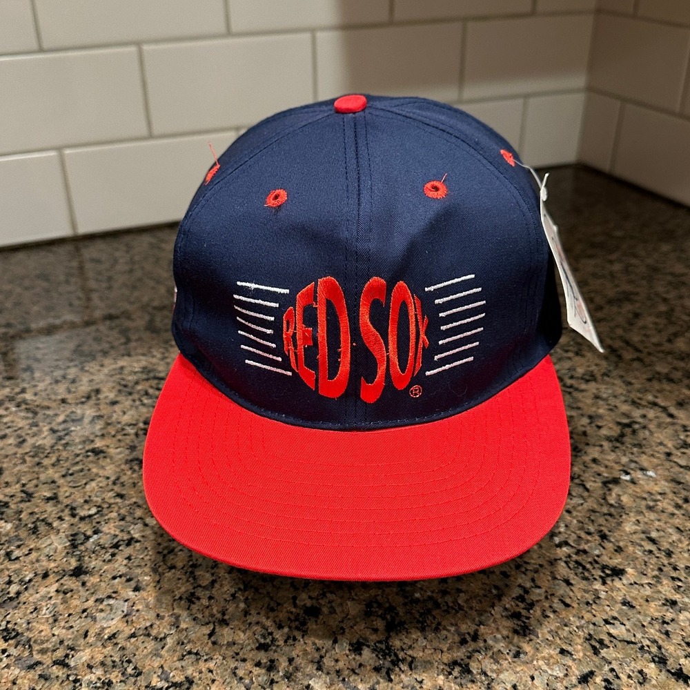 Vtg 90s Boston Red Sox Annco Snapback MLB Deadstock New